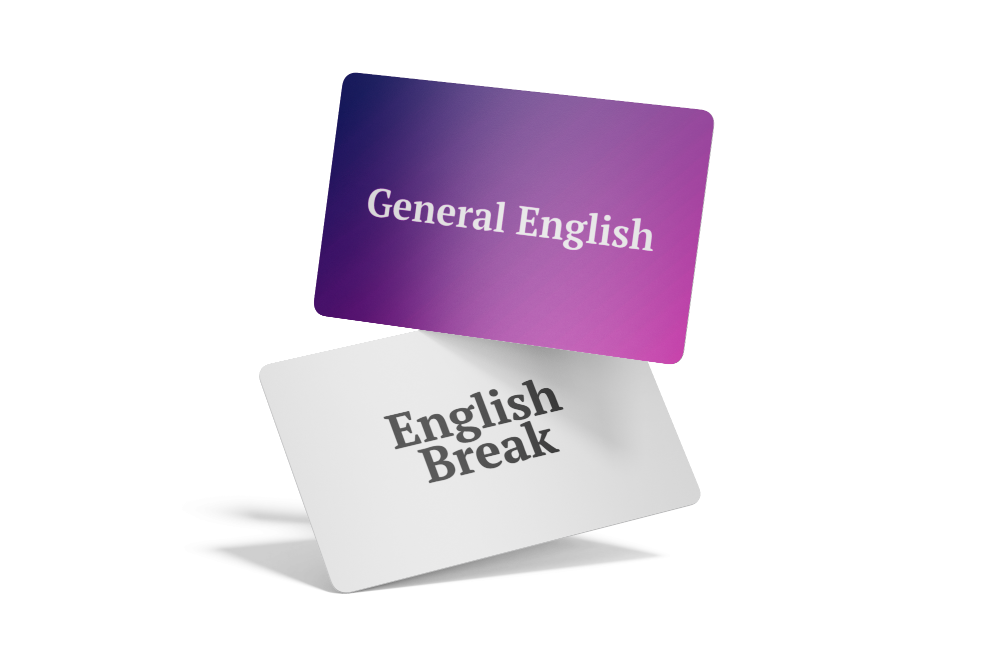 Wizytówka dla kursu angielskiego online General English w English Break